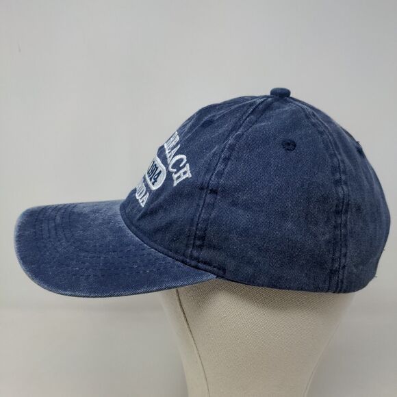 ESY Men's Slideback Hat Blue OSFA Embroidered Miami Beach Florida 100% Cotton - Picture 3 of 7